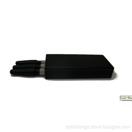 Cdma / Gsm Portable Cell Phone Jammer / Blocker 25dbm With 3 Antenna